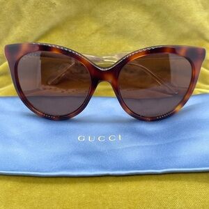 Gucci Women's Tortoise Shell Sunglasses
